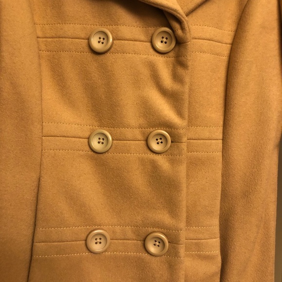 Gently worn camel pea coat - Picture 3 of 5